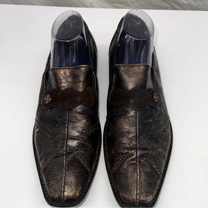 Mark Nason 67524 Rock Lives Black Slip On Shoes Made In Italy Men Size 10